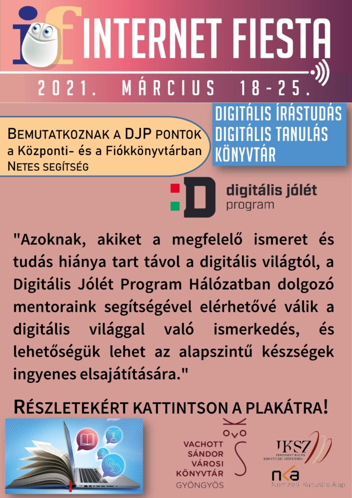 DJP Pontok bemutatkozása Internet fiesta plakát 1.